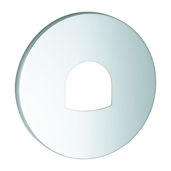 Grohe Rosette rund für Einhandmischer-Fertigmontagesets, Chrom, verdeckte Rosetten-/Schaftabdichtung und Befestigungen, 49116000
