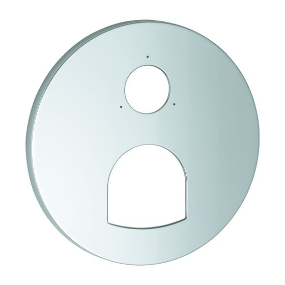 Grohe Rosette rund für Einhandmischer-Fertigmontagesets, Chrom, verdeckte Rosetten-/Schaftabdichtung und Befestigungen, 49117000
