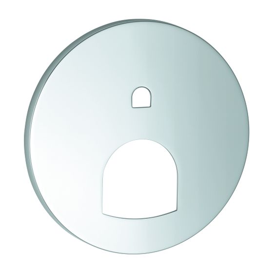 Grohe Rosette rund für Einhandmischer-Fertigmontageset Chrom, mit 2-Wege Umstellung, 49118000