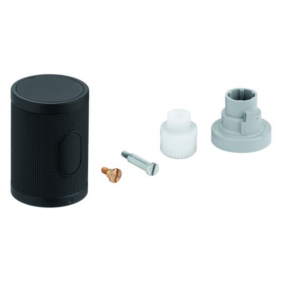 Grohe Absperrgriff mit Rändelstruktur für Grohtherm 1000 Performance, Phantom Black, 49160KF0