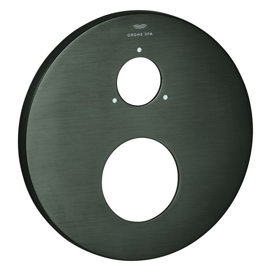 Grohe Rosette rund für Einhandmischer-Fertigmontageset, Hard Graphite gebürstet, 49250AL0