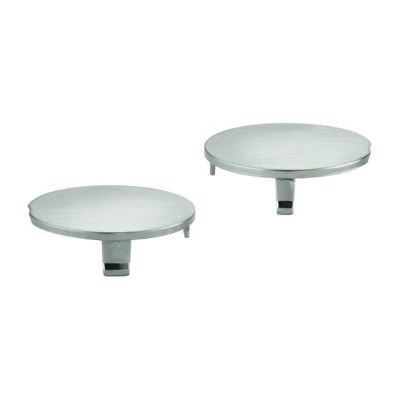 Grohe Abdeckkappe Supersteel für Thermostatgriffe, 2 Stück
