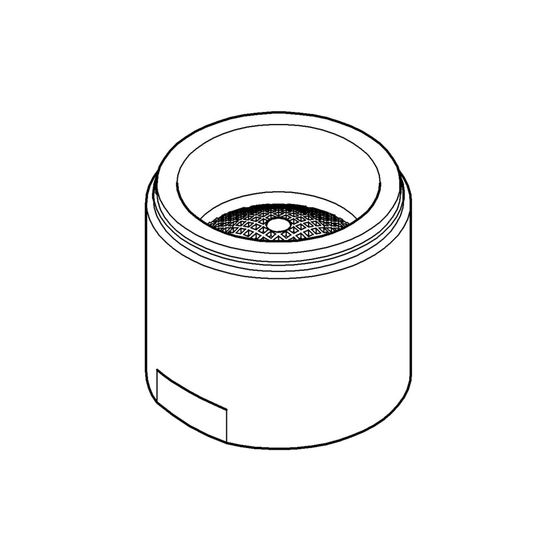 Grohe Strahlregler Sistra M28x1, Durchflussklasse M, 60-70l/min, Long-Life Shine, Silk Metal, 07899AV0