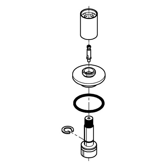 Grohe Rosette für Zweigriffarmaturen, Warm Sunset, 101343DA00