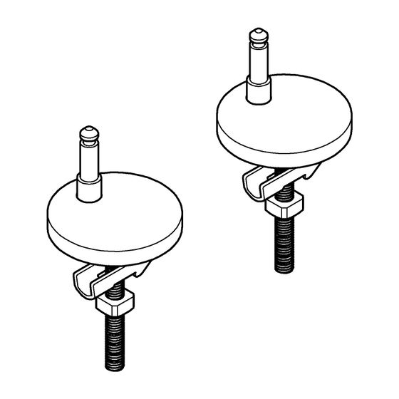 Grohe Befestigungssatz 2 für Euro-Keramik WC-Sitze 39330002/39331002