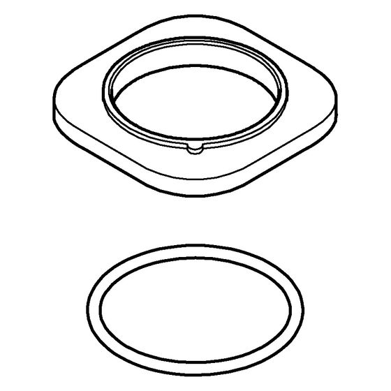 Grohe Rosette, Chrom, 1060160000