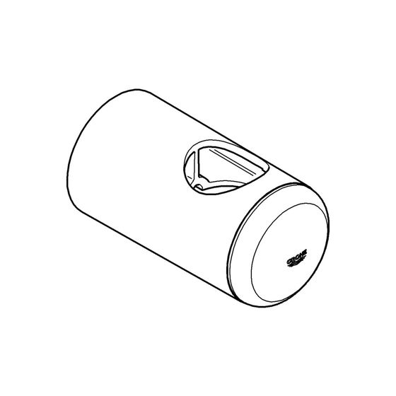 Grohe Relexa Plus Brausestangenhalter, Weiß, 45362L00