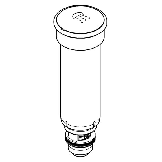 Grohe Umstellknopf für Wanneneinlauf für 3-Loch-Wannenkombination, Silk Metal, 46485AV0