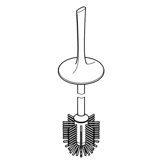 Grohe Ersatzbürste für Toilettenbürstengarnitur, Moon White, 64813LS0
