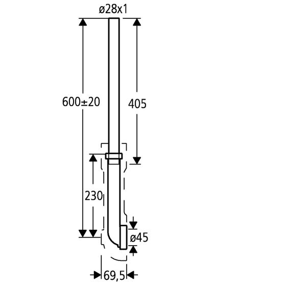 Grohe Verschraubung, Chrom, 43950000