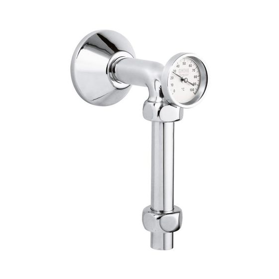 Grohe Abgangsbogen 3/4" chrom 12442000 DN 20 mit Thermometer 4005176004827