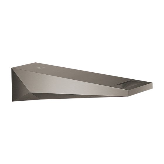 Grohe Allure Brilliant Wanneneinlauf Hard Graphite gebürstet, Wandmontage, Ausladung 161mm