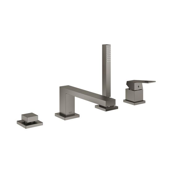 Grohe Eurocube 4-Loch-Einhand-Wannenkombination hard graphite gebürstet 19897AL1