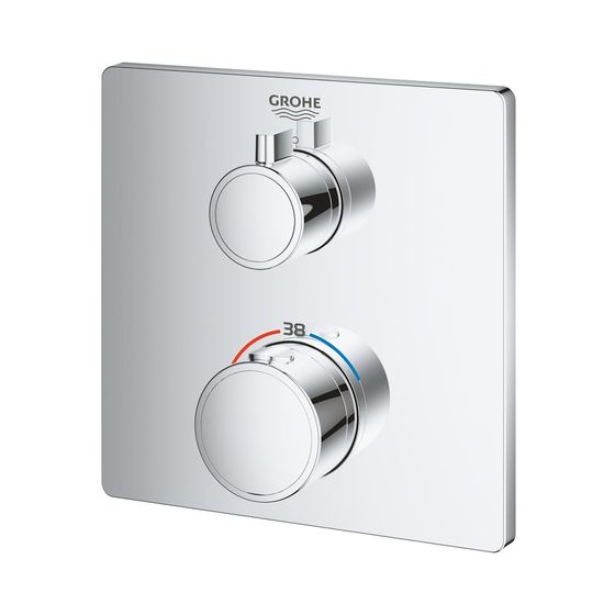 Grohe Grohtherm Thermostat mit 1 Absperrventil chrom 24078000