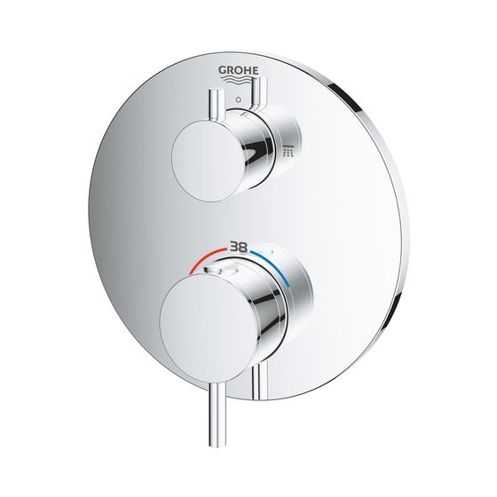 Grohe Atrio Thermostat-Brausebatterie mit integrierter 2-Wege-Umstellung chrom 24135003