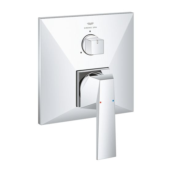 Grohe Allure Brilliant Einhandbatterie Chrom, mit 3-Wege-Umstellung, Fertigmontageset für Rapido SmartBox