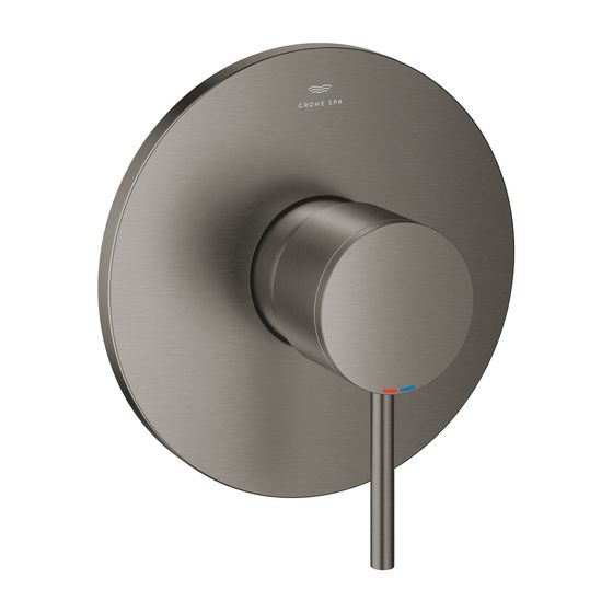 Grohe Atrio Einhand-Bidetbatterie, Hard Graphite gebürstet, Fertigmontageset für Rapido SmartBox
