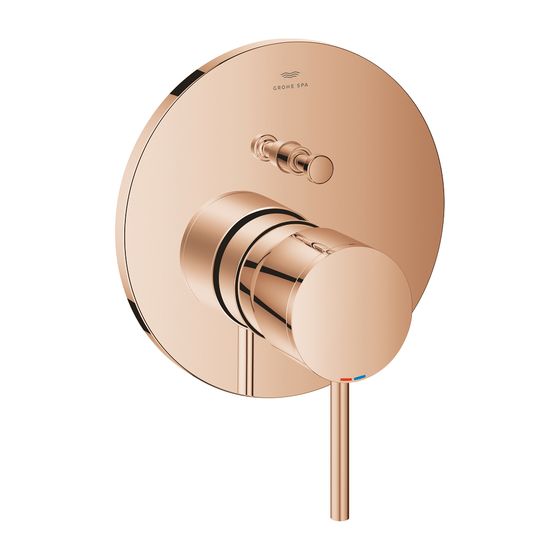 Grohe Atrio Einhand-Wannenbatterie Warm Sunset, Fertigmontageset für Rapido SmartBox