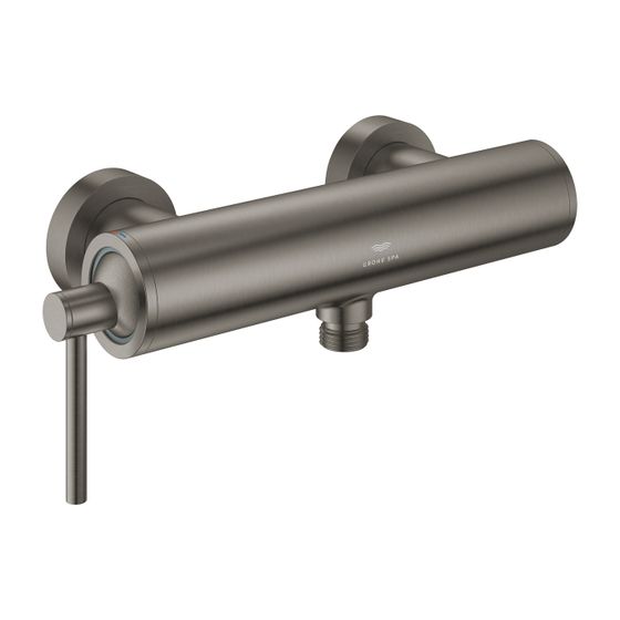 Grohe Atrio Einhand-Brausebatterie Hard Graphite gebürstet, Wandmontage
