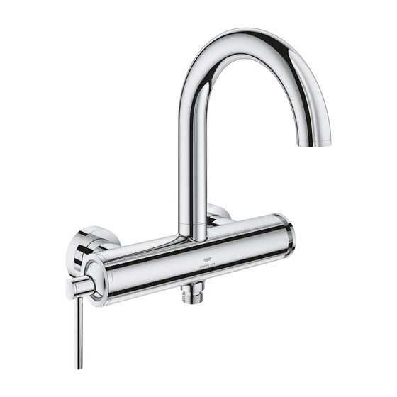 Grohe Atrio Einhand-Wannenbatterie Chrom, Wandmontage