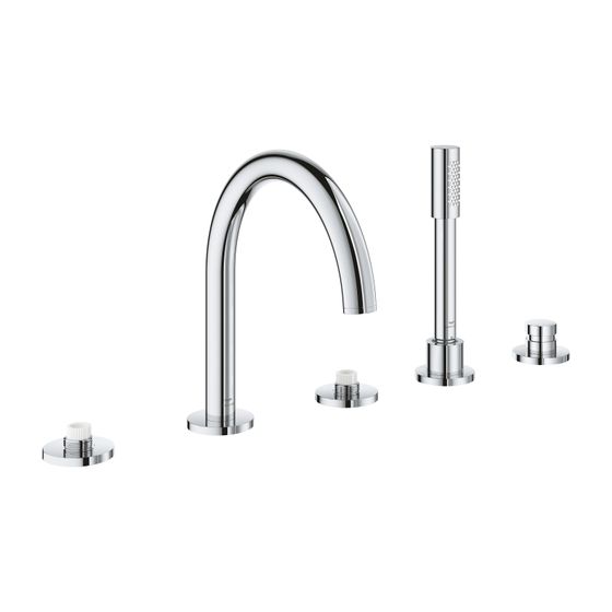 Grohe Atrio PC 5-Loch-Wannenkombination Chrom für Hebelgriffe