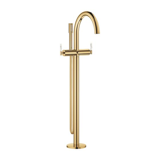 Grohe Atrio PC Wannenbatterie Cool Sunrise für Hebelgriffe, Bodenmontage, Fertigmontageset für 45984