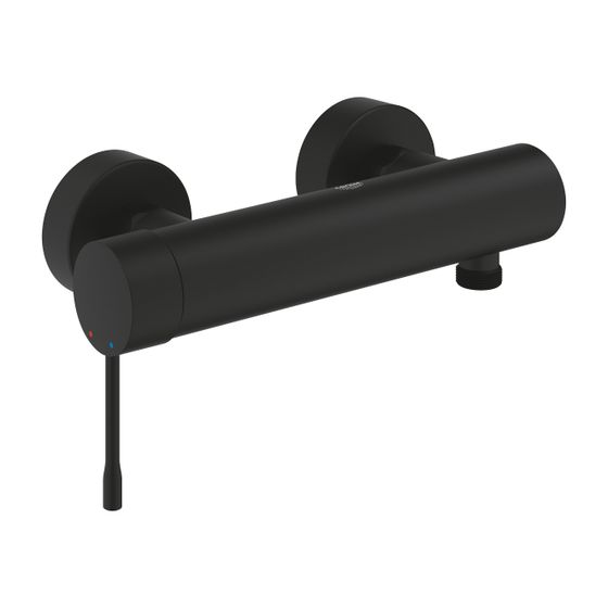 Grohe Essence 1-Loch-Einhand-Brausebatterie Wandmontage, Phantom Black, Professional Edition
