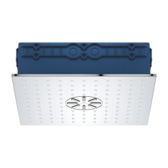 Grohe Rainshower Aqua Deckenbrause Duo 2 Strahlarten 334x334mm, Chrom, 3bar 16l/min maximaler Durchfluss