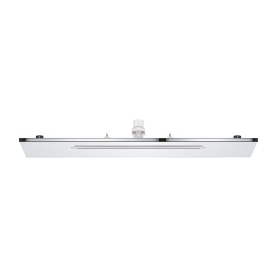 Grohe Rainshower Aqua Abdeckung Chrom Deckenbrause Cascade ohne Unterputz-Körper, maximaler Durchfluss bei 3bar 18l/min