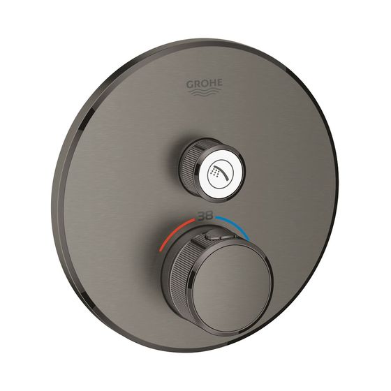 Grohe Grohtherm SmartControl Thermostat mit 1 Absperrventil hard graphite gebürstet 29118AL0