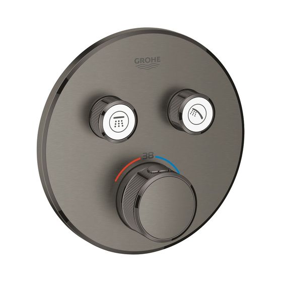 Grohe Grohtherm SmartControl Thermostat mit 2 Absperrventilen hard graphite gebürstet 29119AL0