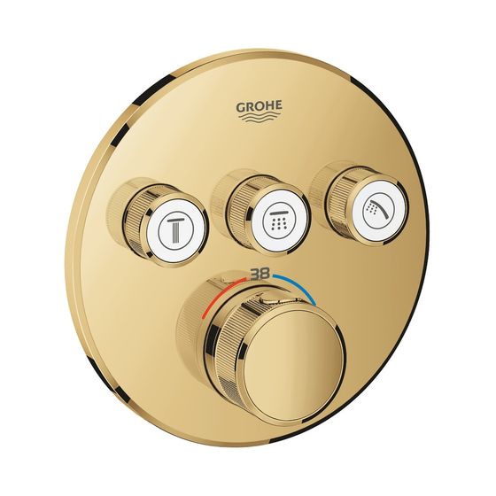 Grohe Grohtherm SmartControl Thermostat mit 3 Absperrventilen cool sunrise 29121GL0