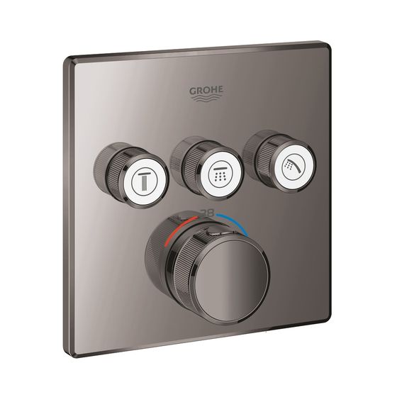 Grohe Grohtherm SmartControl Thermostat mit 3 Absperrventilen hard graphite 29126A00