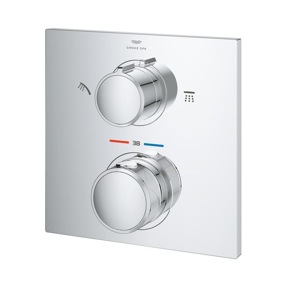 Grohe Allure Thermostat-Brausebatterie mit integrierter 2-Wege-Umstellung chrom 29181002