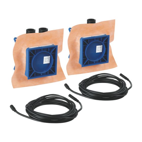 Grohe Rohbauset Lichtmodule Rainshower F-Series, für den Einbau der Lichtmodule 36359000,2 Verlängerungskabel 5m