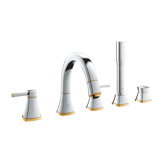 Grohe Grandera 5-Loch-Wannenkombination Chrom/Gold