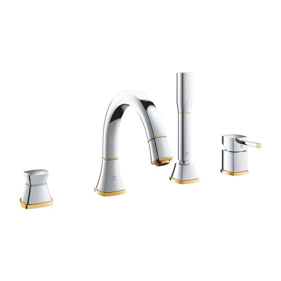 Grohe Grandera 4-Loch-Wannenkombination Chrom/Gold