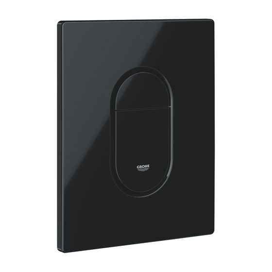 Grohe Cosmopolitan Arena WC-Betätigung, Drückerplatte, Glossy Black, 2-Mengen-, Start/Stopp-Betätigung, senkrechte Montage