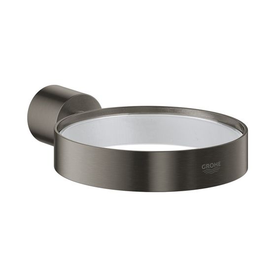 Grohe Atrio Halter, verdeckte Befestigung, Messing, Hard Graphite gebürstet, 40305AL3
