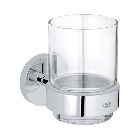 Grohe Essentials Glas mit Halter chrom 40447001