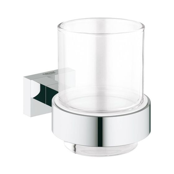 Grohe Essentials Cube Glas mit Halter chrom 40755001