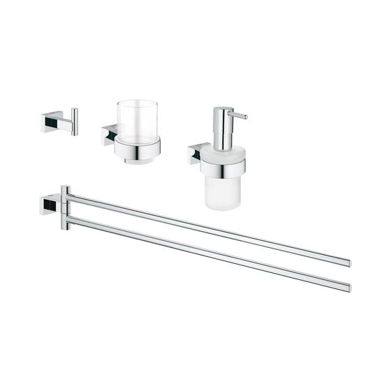 Grohe Essentials Cube Bad-Set 4 in 1 chrom 40847001