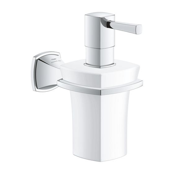 Grohe Grandera Halter mit Keramik-Seifenspender, Chrom