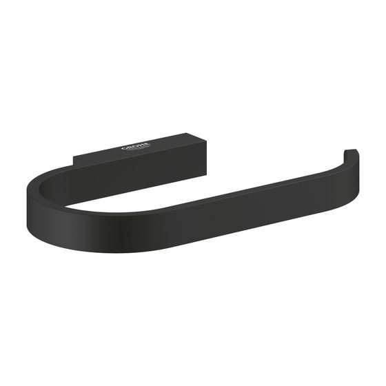 Grohe Selection WC-Papierhalter, Toilettenpapierhalter, ohne Deckel, Phantom Black, Wandmontage