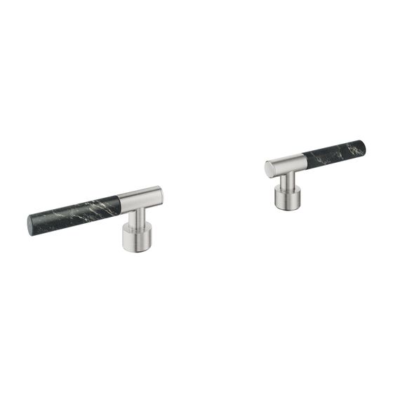 Grohe Atrio PC Hebelgriffe Vanilla Noir Caesarstone Supersteel für 21134/21140/20587/2093/25227