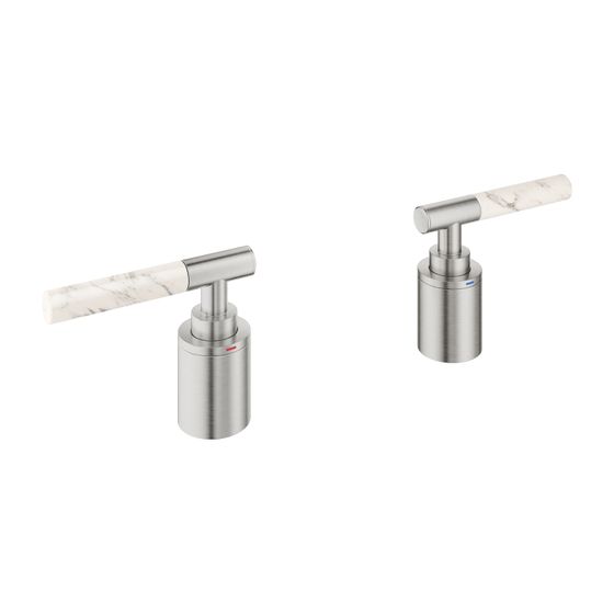Grohe Atrio PC Hebelgriffe White Attica Caesarstone Supersteel für 25224