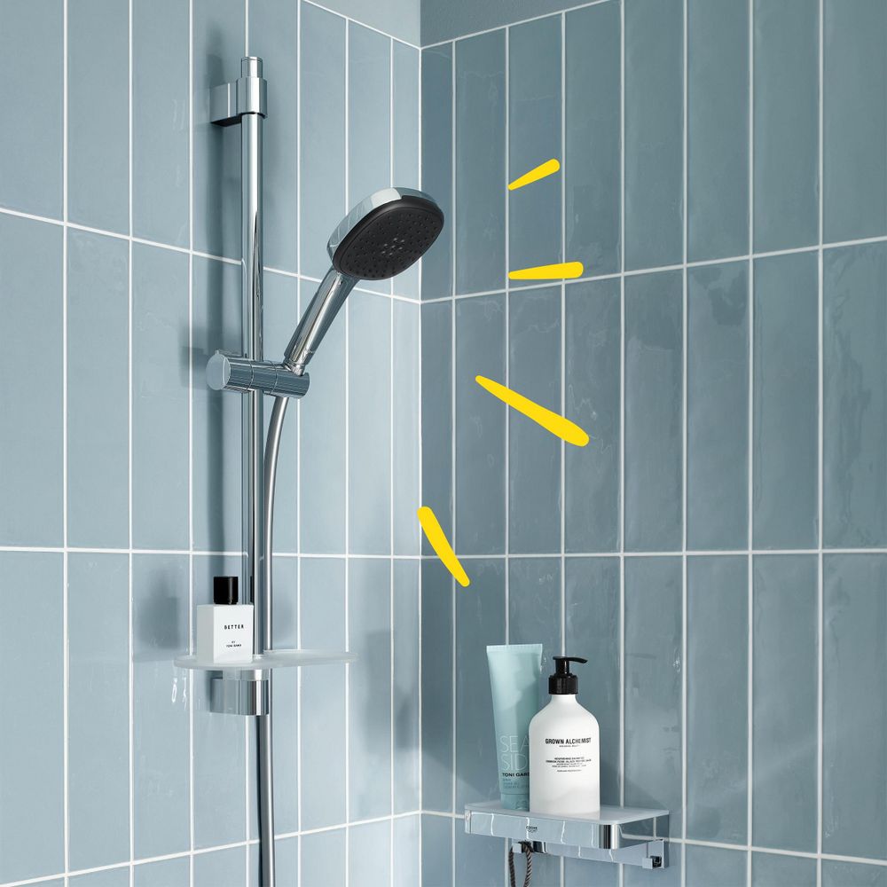 Grohe Vitalio Comfort 110 Brausestangenset 2 Strahlarten (Rain Jet) chrom 26398001... GROHE-26398001 4005176681189 (Abb. 6)