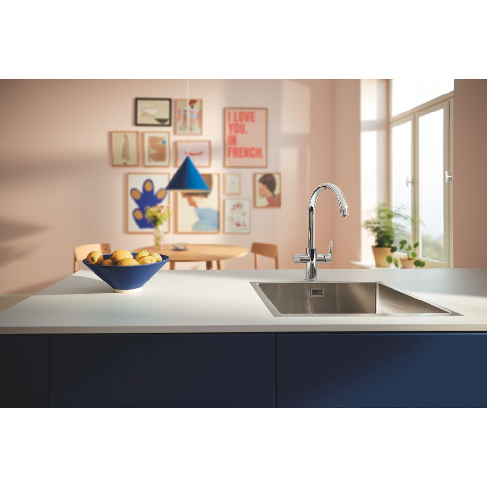 Grohe Blue Pure StartCurve Einhand-Spültischarmatur Starter Set mit Filterfunktion, 1-L... GROHE-30593000 4005176745058 (Abb. 2)