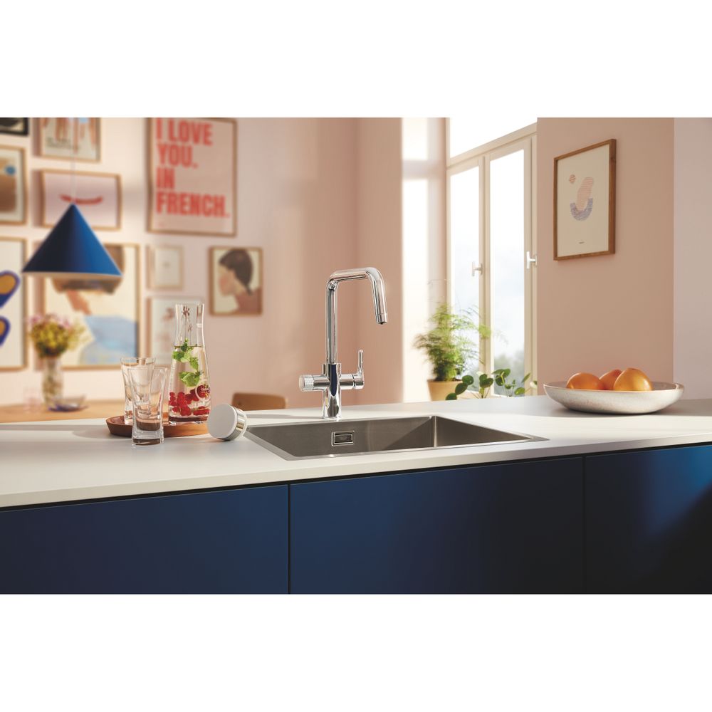 Grohe Blue Pure Start Starterset mit Mini Aktivkohlefilter, U-Auslauf, 150 Grad schwenk... GROHE-30596000 4005176745096 (Abb. 2)