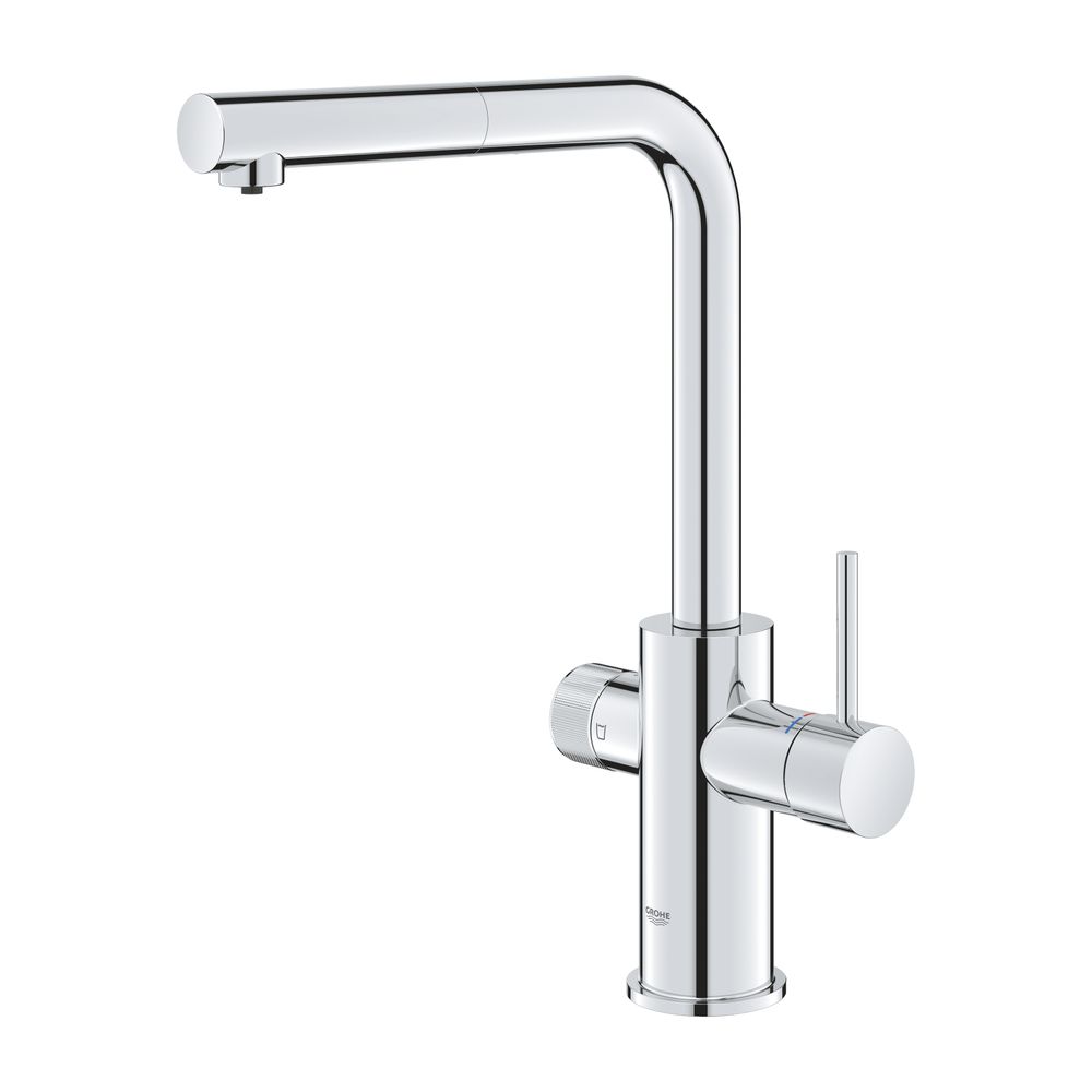 Grohe Blue Pure Minta Einhand-Spültischarmatur mit Filter, L-Auslauf, herausziehbarer A... GROHE-30601000 4005176745140 (Abb. 2)